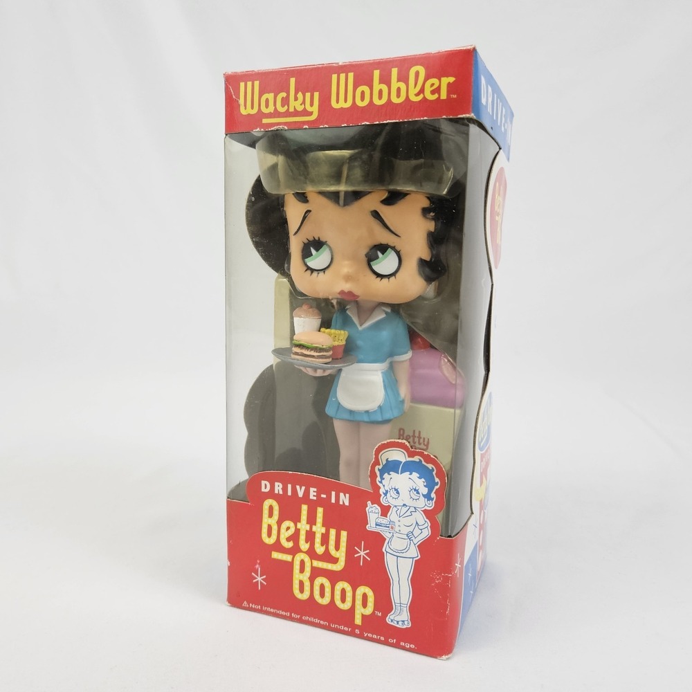 Betty Boop Bobblehead Funko Wacky Wobbler Original Box Drive In
